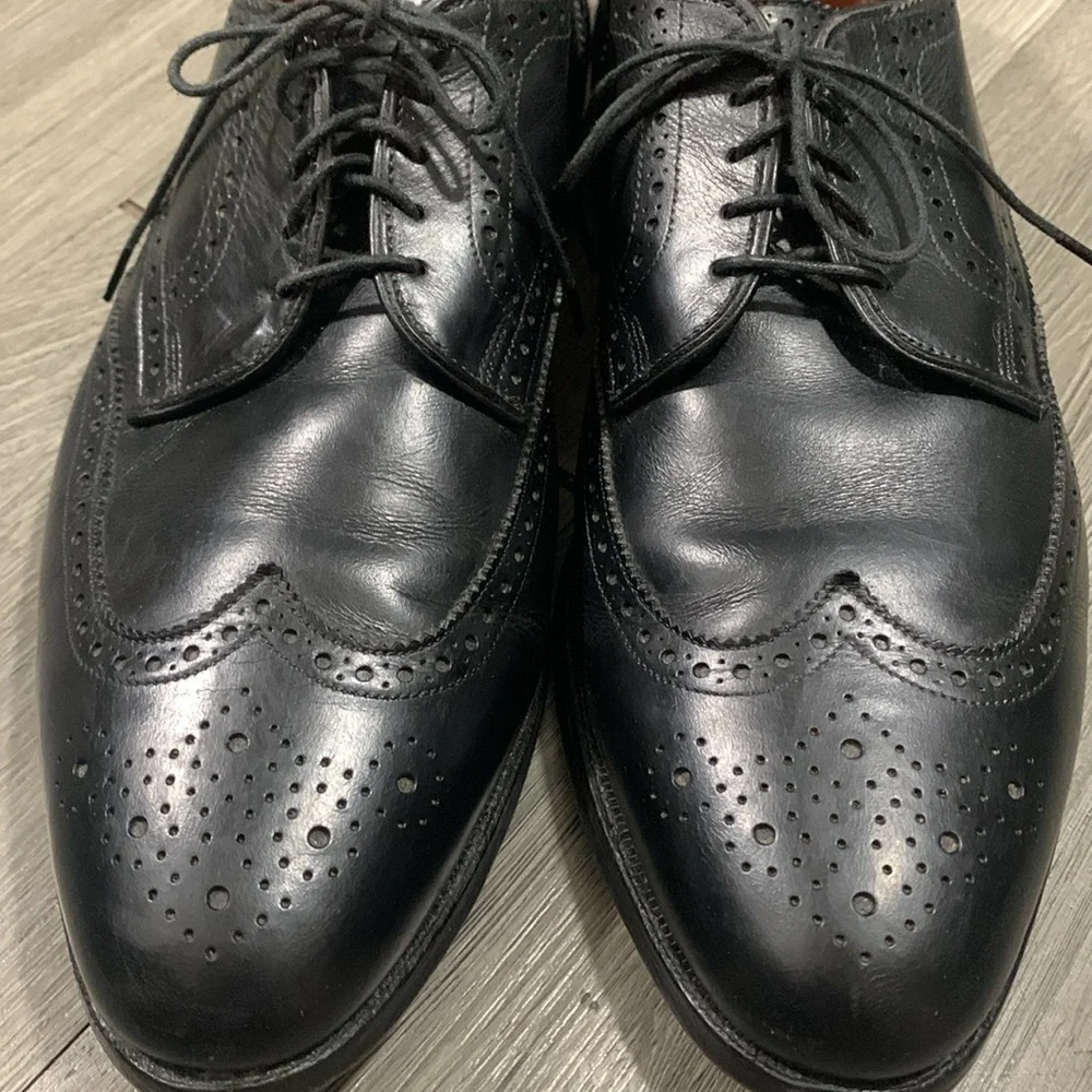 Allen Edmonds Concord Wingtip Black Leather Oxfords size‎ 13B